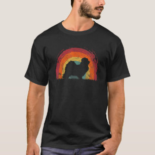 Havanese Vintage Rainbow Dog Men Women T-Shirt