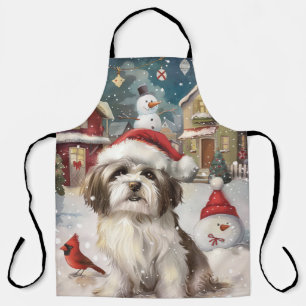 Havanese Winter Wonderland Christmas Joy Apron