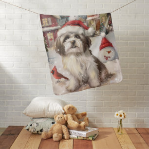 Havanese Winter Wonderland Christmas Joy Baby Blanket