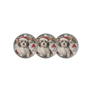 Havanese Winter Wonderland Christmas Joy Golf Ball Marker