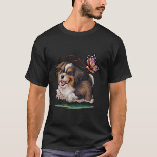 Havanese with colorful butterfly. T-Shirt