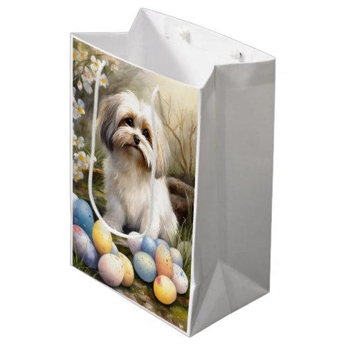 Havanese with Easter Eggs Medium Gift Bag