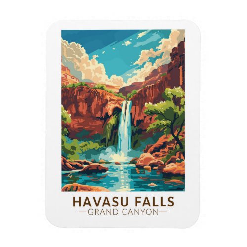 Havasu Falls Grand Canyon Travel Art Vintage Magnet