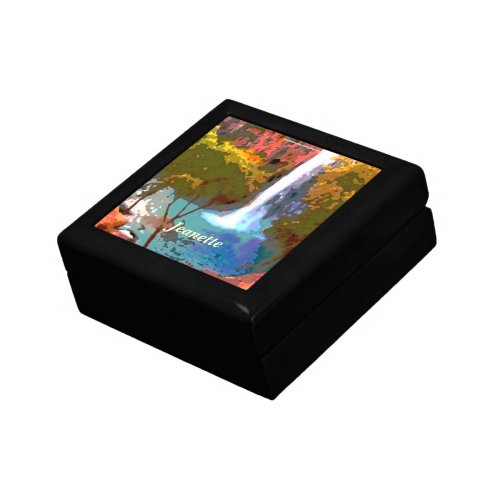 Havasu Falls Waterfall Southwest Name Jewelry Jewelry Box