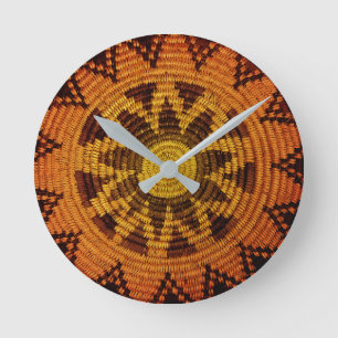 Havasupai Indian Basket Wall Clock