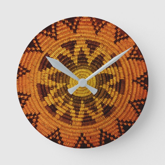 Havasupai Indian Basket Wall Clock (Front)