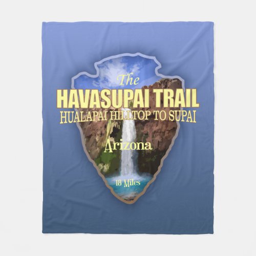 Havasupai Trail arrowhead Fleece Blanket