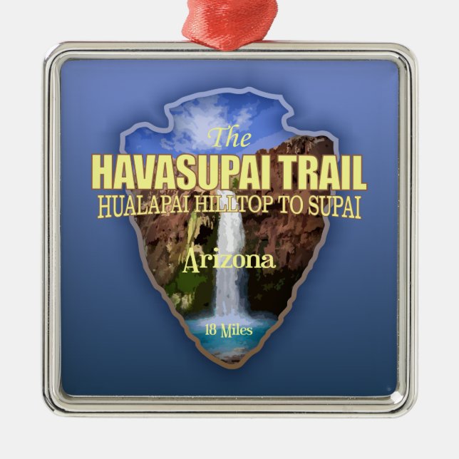 Havasupai Trail (arrowhead) Metal Ornament (Front)