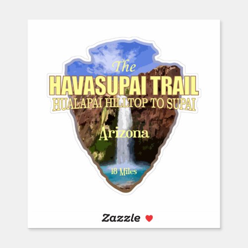 Havasupai Trail arrowhead Sticker