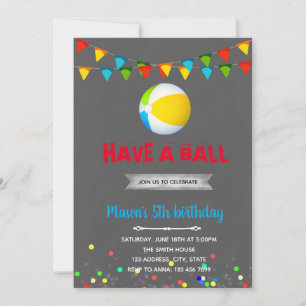Have a ball pool invitation