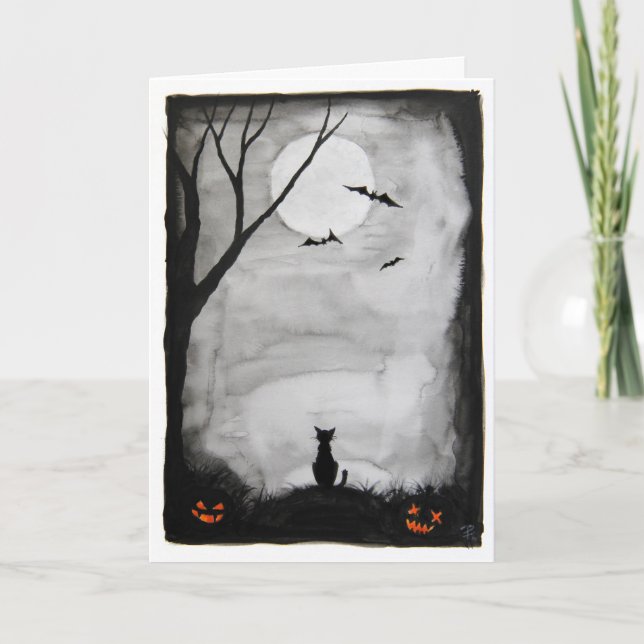 Have a batty Halloween - folded card (Front)