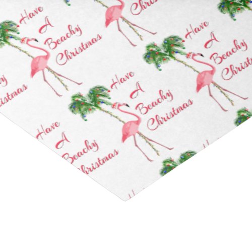 Have A Beachy Christmas Flamingo Tissue Paper