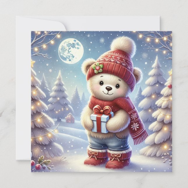 HAVE A BEARY CHRISTMAS greeting card (Front)