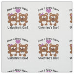 Have a Beary Happy Valentine&#39;s Day! Fabric