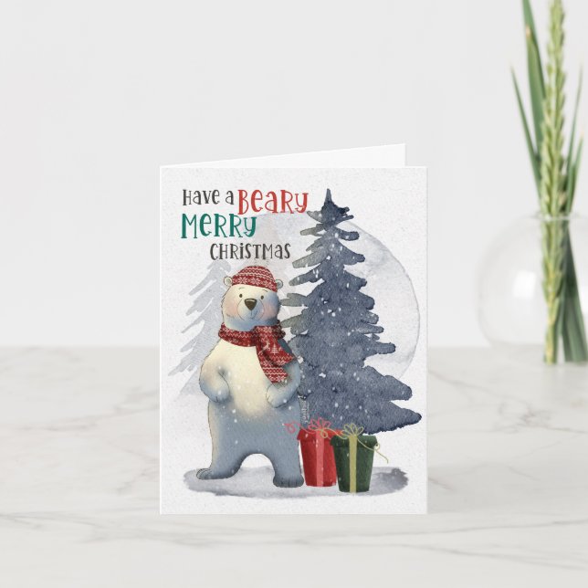 Have a Beary Merry Christmas Holiday Card (Front)