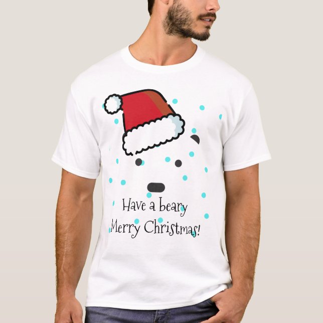 "Have a beary Merry Christmas" Men's T-Shirt (Front)