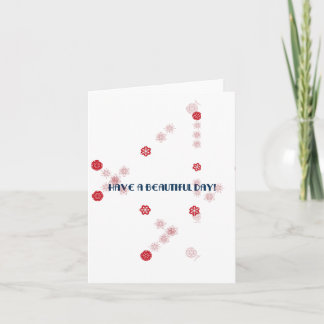 Have a beautiful day, thinking of you card