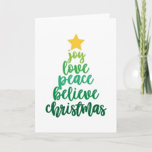 HAVE A "BEAUTIFUL HOLIDAY" HOLIDAY CARD (Front)