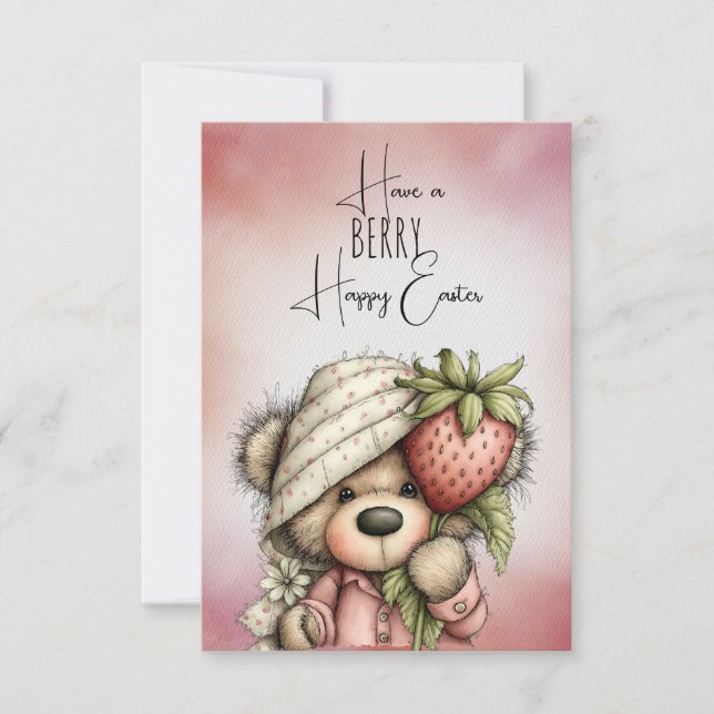 Have a BERRY Happy Easter  Note Card (Front)