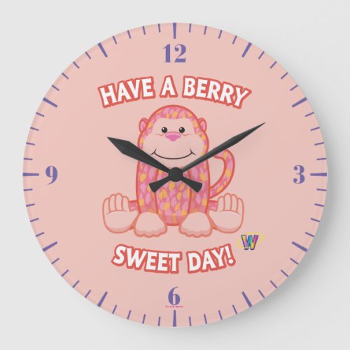 Have A Berry Sweet Day Large Clock