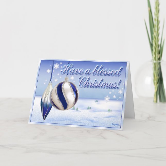 Have a Blessed Christmas Holiday Card (Front)