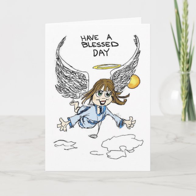 Have A Blessed Day! Friendship Card (Front)