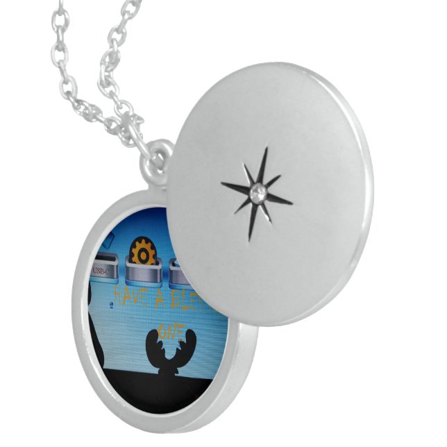 Have a Blessed Merry Christmas – A Festive Digital Locket Necklace (Front Right)