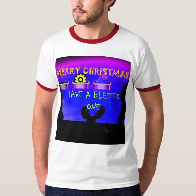 Have a Blessed Merry Christmas – A Festive Digital T-Shirt (Front)