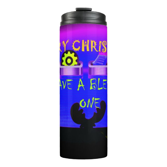 Have a Blessed Merry Christmas – A Festive Digital Thermal Tumbler (Front)