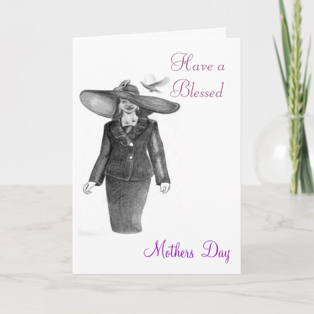 Have A Blessed Mother's Day. Thank You Card (Front)