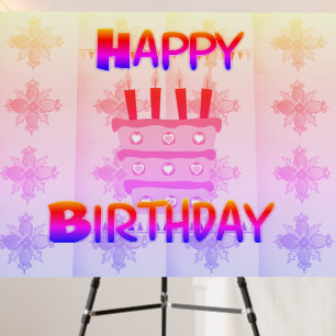 Have a Blessed Nice Happy Birthday With Gratitude  Foam Board