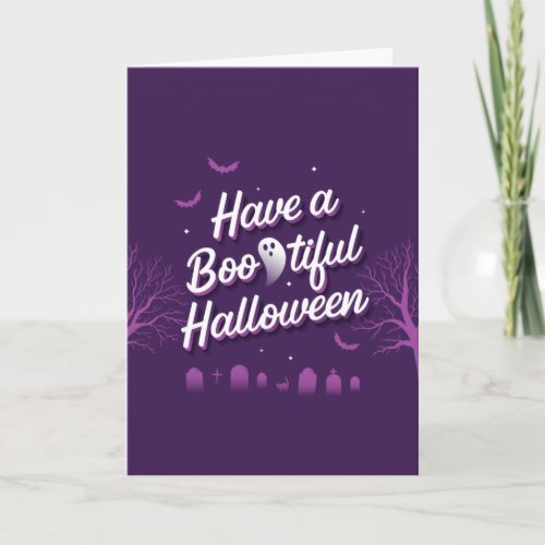 Have a Bootiful Halloween  Folded Card