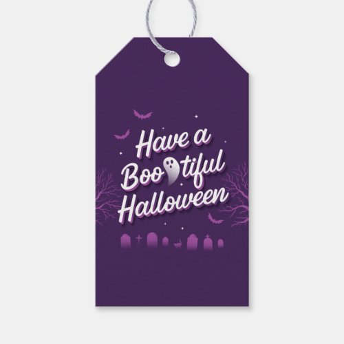 Have a Bootiful Halloween  Gift Tag