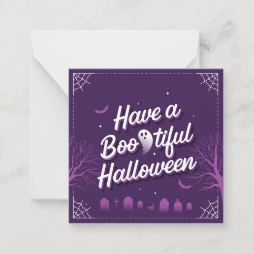 Have a Bootiful Halloween Note Card