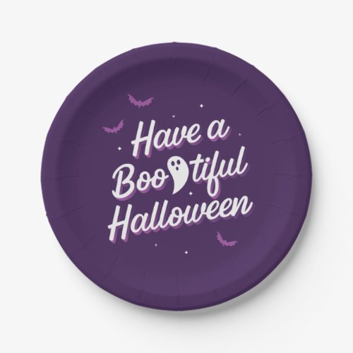 Have a Bootiful Halloween Paper Plates