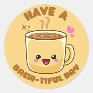 Cute Adorable Kawaii Coffee Mug Emoji Cartoon Vinyl Decal Sticker – Shinobi  Stickers