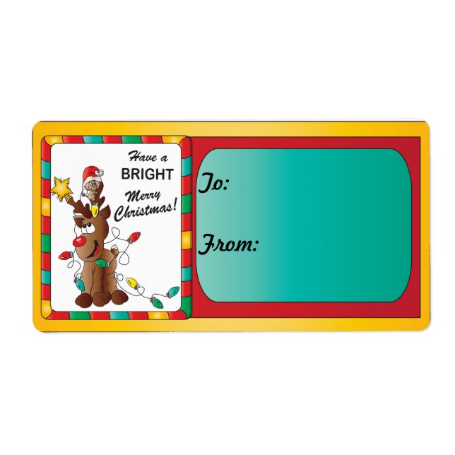 Have a Bright Merry Christmas Label (Front)