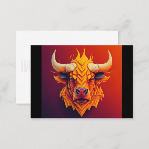 HAVE A BULL TRADE DAY BUSINESS CARD