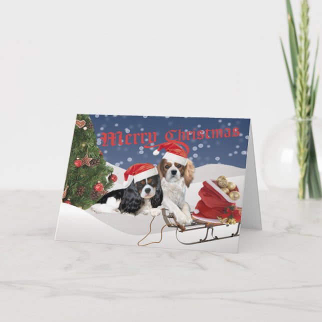 Have A Cavalier Merry Christmas Holiday Card (Front)