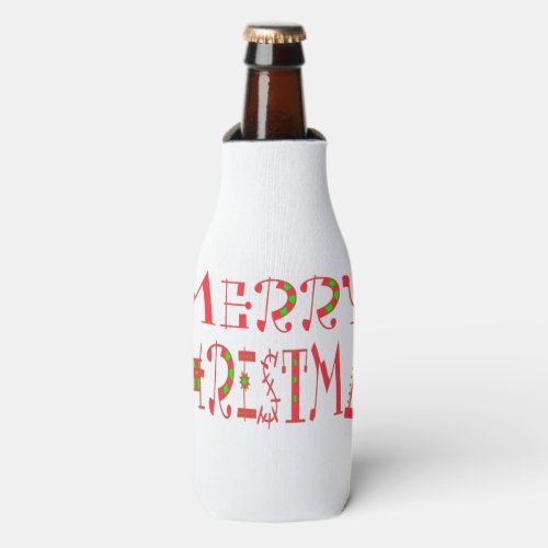 Have a Colorful Nice Christmas Day With Compassion Bottle Cooler