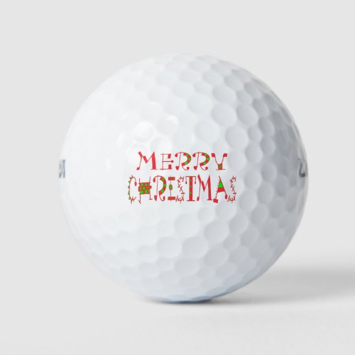 Have a Colorful Nice Christmas Day With Compassion Golf Balls