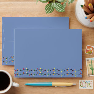 Have A Colorful String Lights Holiday Season Envelope