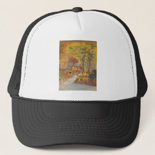 Have a Cool Autumn Season Vintage Art Print Trucker Hat