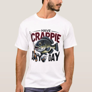 I Have A Crappie Attitude Fisherman Funny Quote' Men's Longsleeve