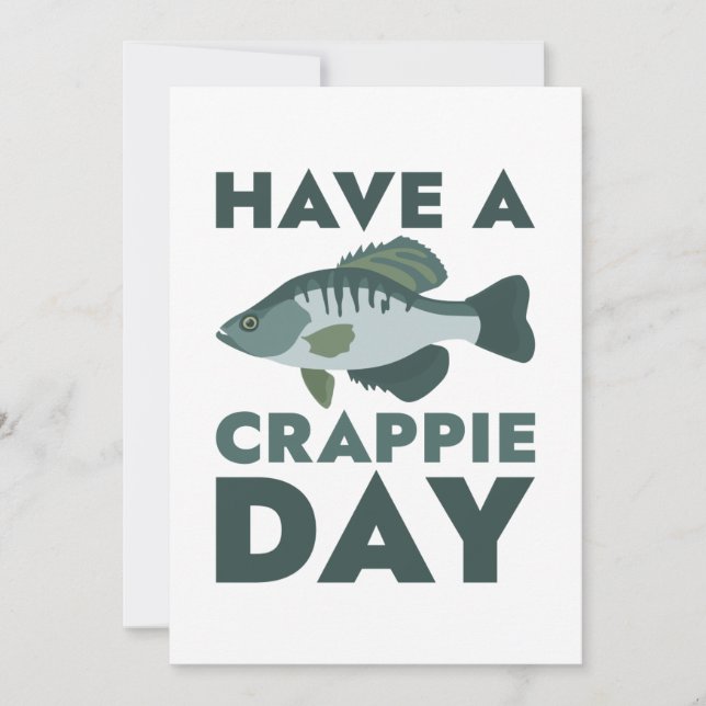 Have A Crappie Day Thank You Card (Front)