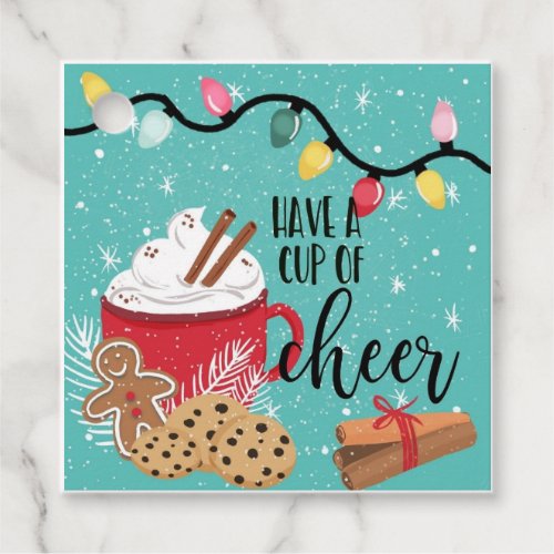 have a cup of cheer christmas hot chocolate favor tags