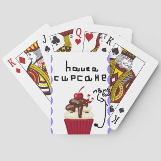 Have a cupcake card! poker cards