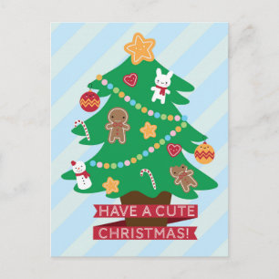 Have a Cute Christmas Holiday Postcard