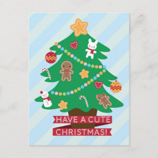 Have a Cute Christmas Holiday Postcard