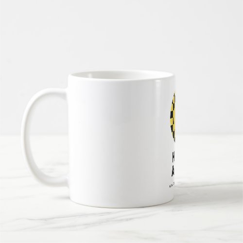 Have a Day Retro Smiley Checkerboard Coffee Mug